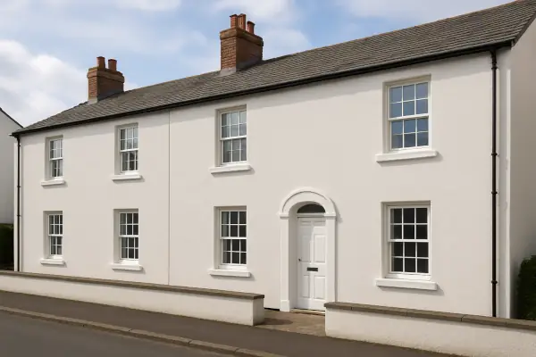 Render detail around an exterior opening